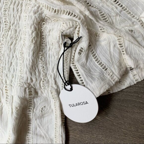 Tularosa Revolve Women's Quinn Mini Dress Off The Shoulder Embroidered Small - Picture 7 of 16